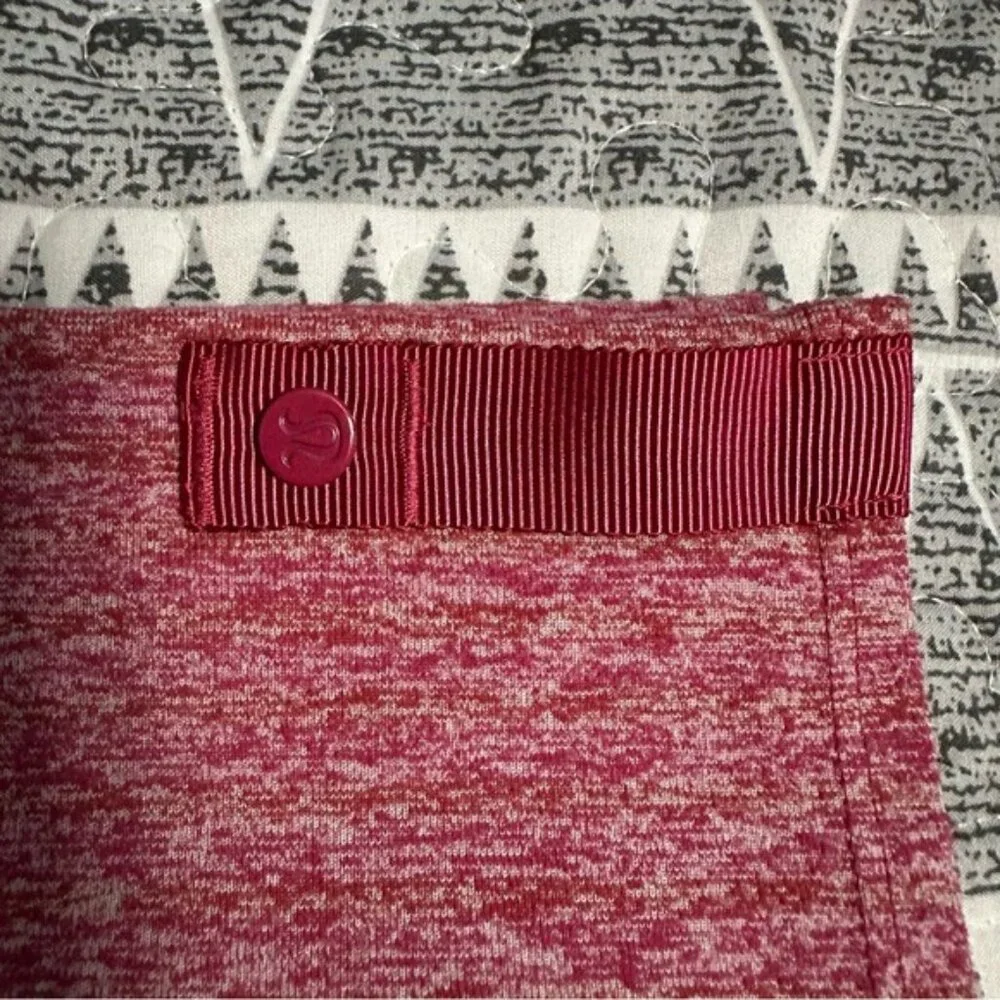 Lululemon Vinyasa Scarf Pink Snap Button Circle Scarf Athleisure OS